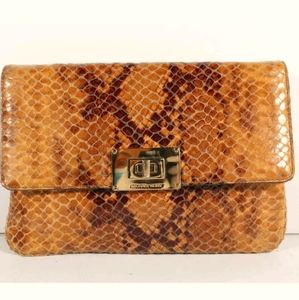 Michael Kors Faux Snake Skin Embossed Bag